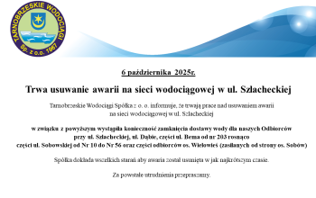 Awaria wodociągu na os. Sobów